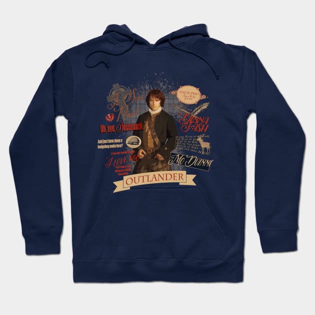 Quotes by Jamie Fraser Hoodie by ShawnaMac